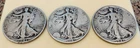 1941 P D S Walking Liberty Half Dollar Circ Collection Set Lot 90% Silver #14