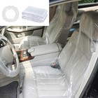 100pcs Disposable Car Seat/Steering Wheel Elastic Waterproof Protective Cover
