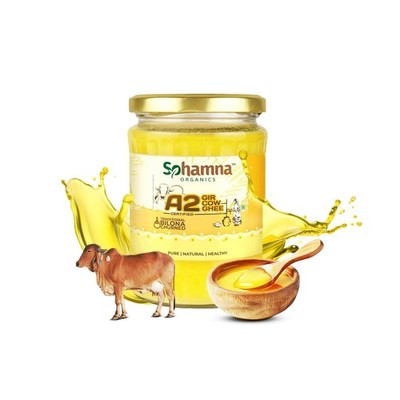 Sohamna Organics Premium A2 Gir Cow Cultured Desi Ghee 500ml | Natural Ghee |...
