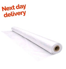 Clear Polythene Plastic Roll Sheeting 1.5mx20Meters Garden Greenhouse 300 Gauge 