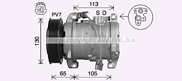 Kompressor Klimaanlage Klimakompressor Passend FüR Honda Accord VII CL CM-image