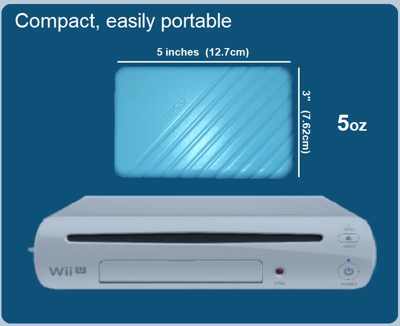 1TB External USB 3.0 Portable Hard Drive for Nintendo Wii U Store Hundreds of Ga - Image 3 of 4