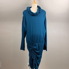 Free People Sundown Mini Dress Size M Blue Teal Blue
