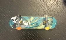 Vintage Rare Tech Deck (Horizontal) Green Blue Blind Grim Reaper Fingerboard
