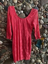 Speachless beautiful pink short fully lined lace dress size 9 back zip