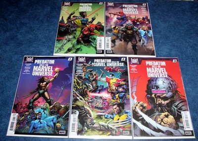 PREDATOR KILLS THE MARVEL UNIVERSE #1 2 3 4 5 1st print A set 2025 CMPLETE NM