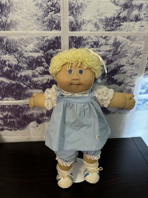 1984 Yellow hair freckled hm 3 Jesmar cabbage patch Kid Doll HTF Jesmar dress