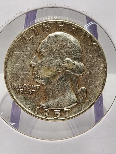 1957-D Washington Quarter Raw very fine (Details)