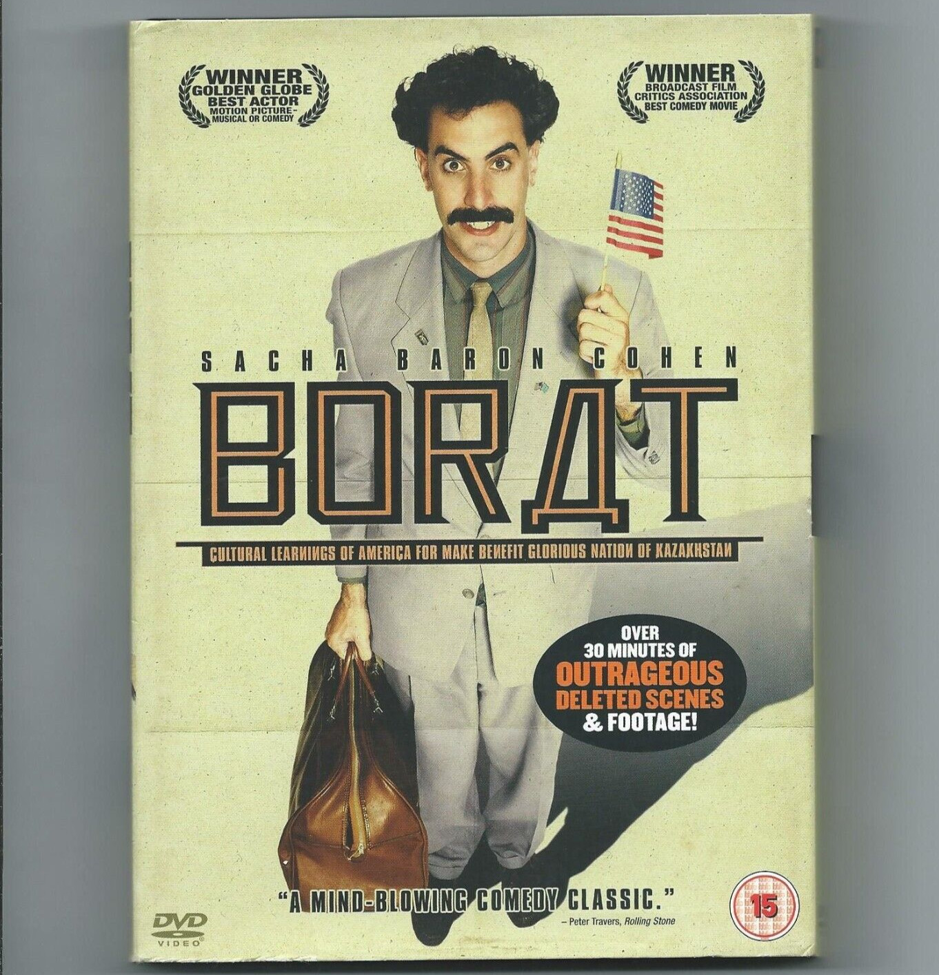 Borat DVD 2006 Film Rated 15 Comedy 80 Minutes Used