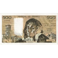 [#1231575] France, 500 Francs, Pascal, 1973-12-06, T.38, AU