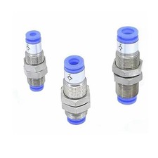 10pcs SMC KCE08-00 Pneumatic Bulkhead Tube-to-Tube Adapter Fast Shipping