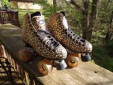 Very Nice Ladies Moxi Leopard Jungle Roller Skates Sz. 6