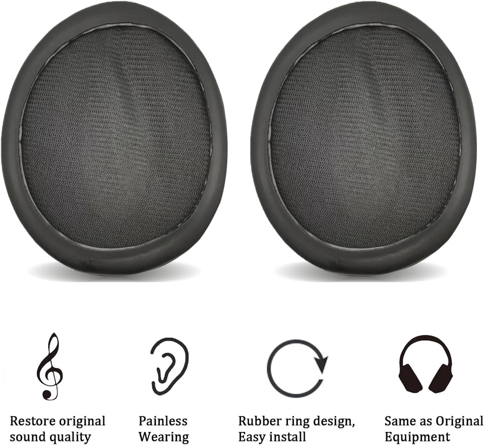 Sennheiser HD 4.50 BT Replacement Ear Pads Cushions Genuine Leather ( 1 pair )UK - Image 4 of 4