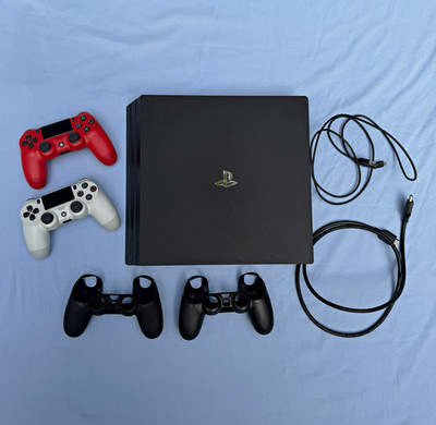 Sony PlayStation 4 Pro 1 TB SSD UPGRADE CUH-7215B Console w/ 2 Controllers