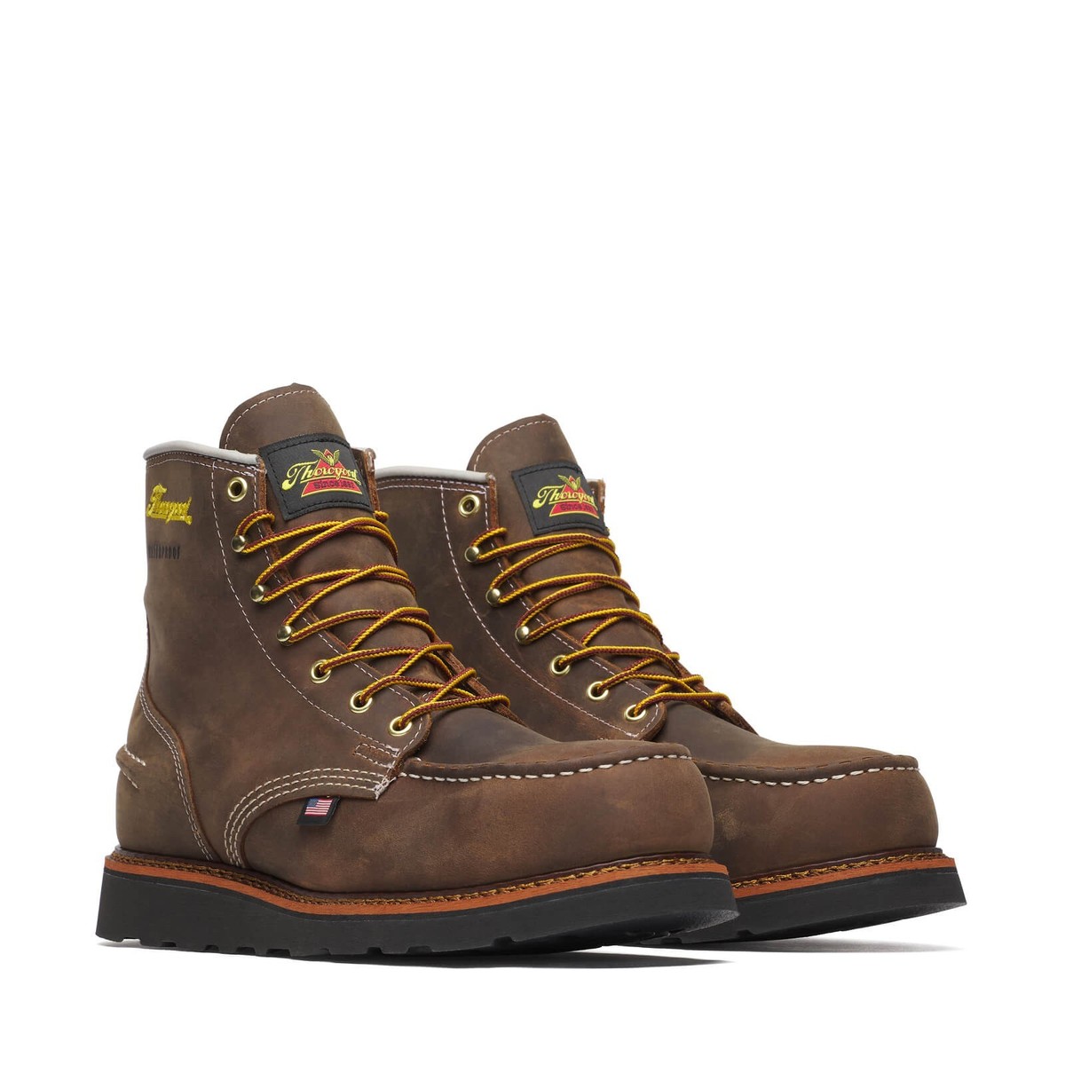 Papageno ξ クロ ド ヴージョ デュ クロ フランタン 1988 THOROGOOD 1957 SERIES WP 6″ CRAZY HORSE STEEL MOC TOE BLK WEDGE