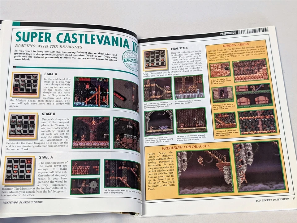 Top Secret Passwords Nintendo Player's Guide Super Castlevania IV Mega Man TMNT - Image 4 of 4