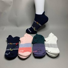 Bombas Women's Ankle Socks 4 Pair Pack Multi Color Assorted Size L Large New
