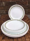 Vintage Corelle Corning Spring Blossom Crazy Daisy 12 pc Plates 6 Dinner 6 Salad