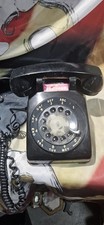 OLD VINTAGE BLACK BAKELITE ROTARY DIALING STANDARD TELEPHONE WESTERN ELECTRIC