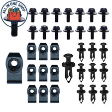 Engine Splash Shield Bolts and Clips Kit for G35 G37 FX35 FX45 35PCS 