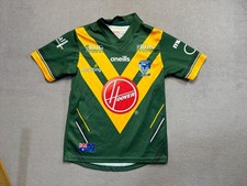WARRINGTON WOLVES Rugby training jersey 2020 o'neills Kids size 10-11y green