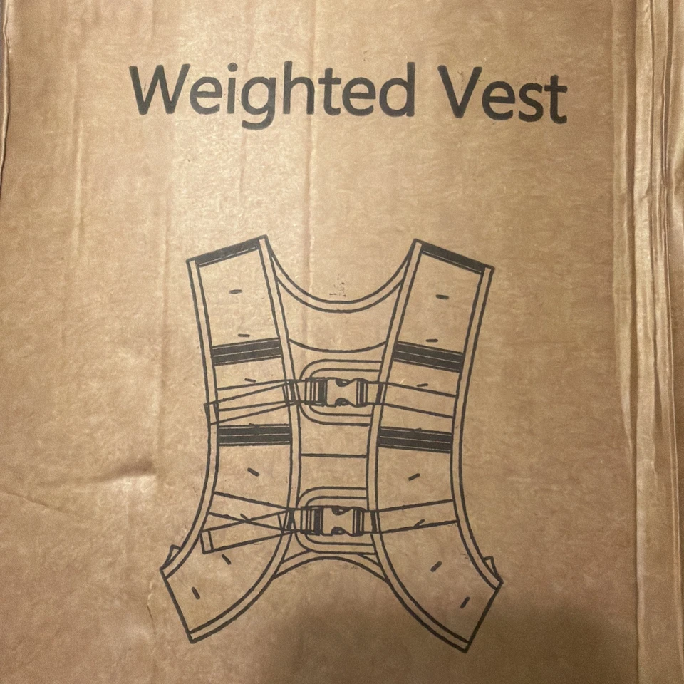 ZELUS 12.5 lb Weighted Vest with Reflective Stripe for Workout Strength Training - Image 2 of 2