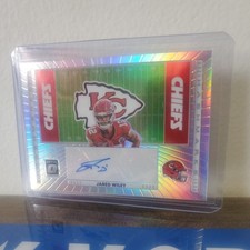 2025 Donruss Optic Jared Wiley Hashmarks Auto Silver Holo SP Kansas City Chiefs 