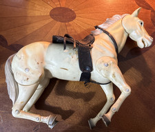 VINTAGE LONE RANGER HORSE SILVER 1973 GABRIEL TOYS SADDLE WESTERN FIGURE