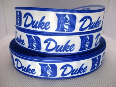 Duke Blue Devils 1'' Grosgrain Ribbon CHOICE 5 or 10 Yards (Duke University)