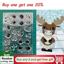 Moose Faces Clear Stamps DIY Scrapbooking Album Photo Embossing Paper Stencil