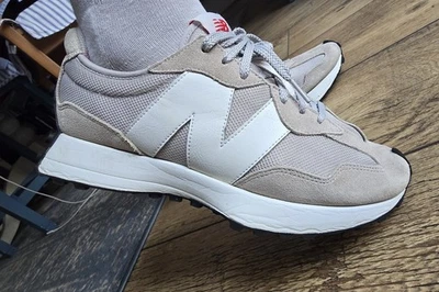 New Balance 327 Trainers Mens Size 10 Beige Ecru Suede Eu 44.5 US 10.5 Great - Image 1 of 4