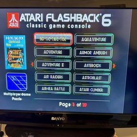 Atari Flashback 6 Console Tested Working No Controllers No Power Supply