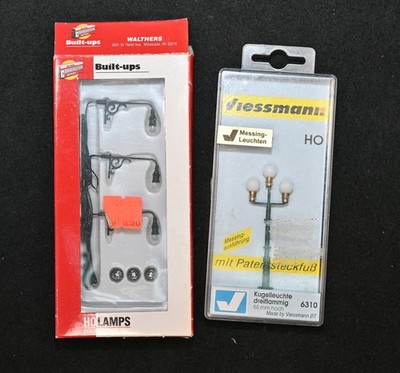 Lot of 2 HO Scale Model Train Lights: Walthers Cornerstone & Viessmann 6310