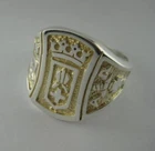 Solid silver ring for Bishops and Priests - 2397-R
