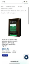 ID Tech IDV68-11111D Credit Card Reader PCI BT/WiFi Camera IP Rating
