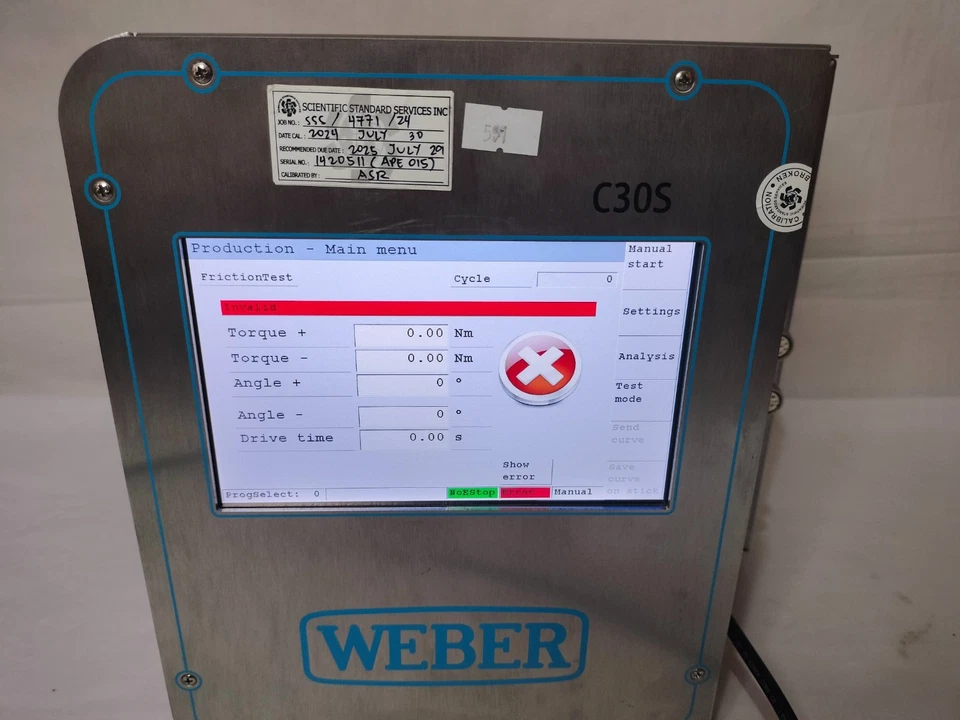 Weber C30S C30S3M-V3-230-ESD-PB 1150927/SN1503017 Controller Made in Germany - Image 3 of 4