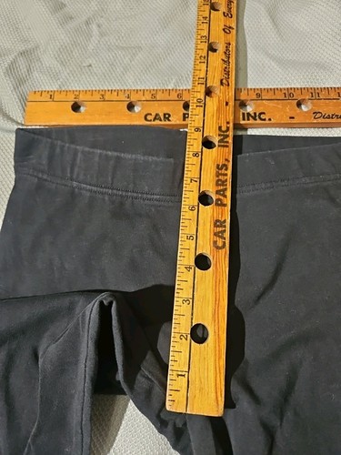 Adidas Pants Youth Girls Medium 12/14 Black Gold Glitter Logo Pull On Stretch - Picture 10 of 15