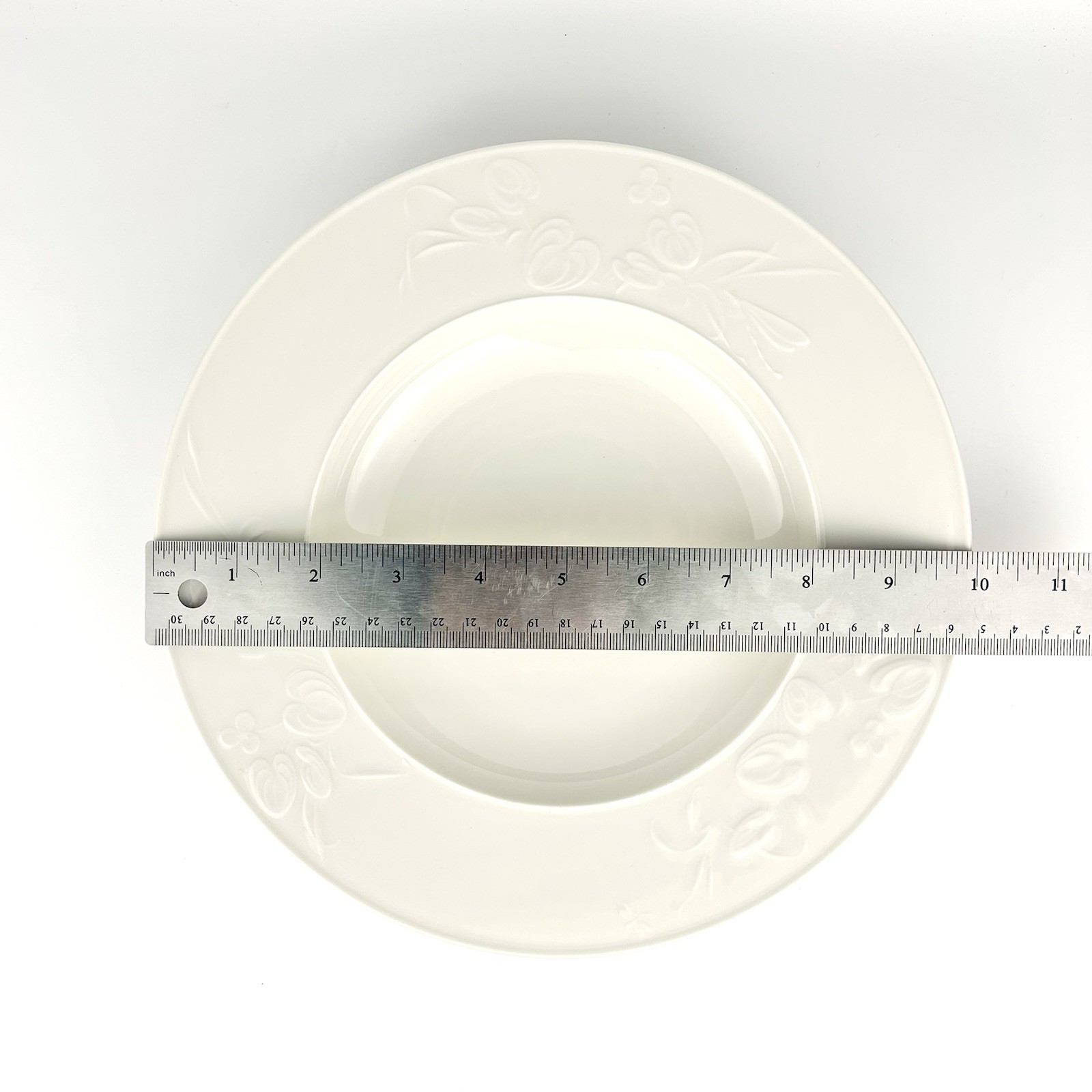 KPM Feldblume Soup Plate Bowl Field Flower Insects Berlin Germany Chipped