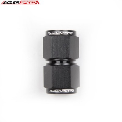 US SHIP -8AN AN8 8AN Female To Female Adapter Aluminum Fitting Black Adaptor