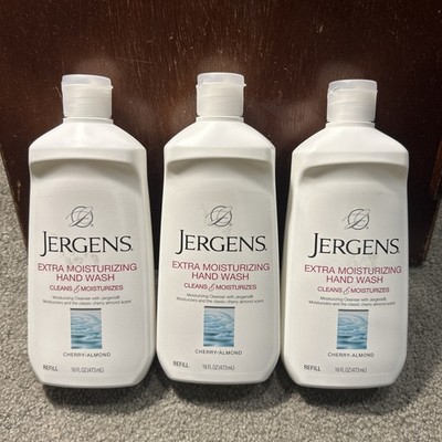 X3 Jergens Extra Moisturizing Hand Wash, Cherry Almond, Cleans Moisturizes 16oz