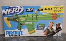 Nerf x Fortnite SMG-Zesty 4-In-1 Dart Blaster New Includes 10 Elite Darts