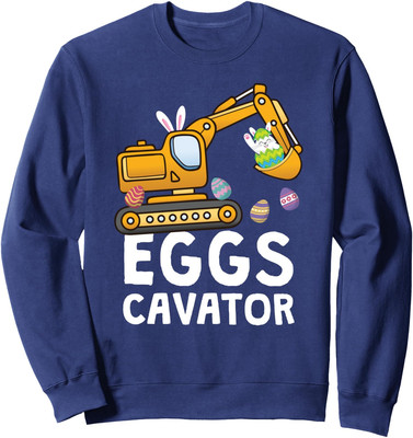 Eggs Cavator Easter Bunny Cute Present Friends Unisex Crewneck Sweatshirt