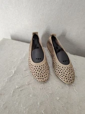 Arche Womens 8 Flats Slip On Made in France Perforated Latex Sole Cutout Shoes