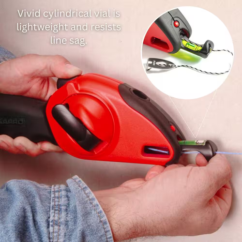 Sure Grip Chalk Line with Retractable Line Level - Picture 5 of 12