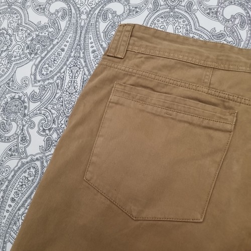 Kangol Mens Cropped Chino Style Shorts 100% Cotton Size XL Brown Vintage - Picture 7 of 7