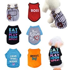 KATOLK 6 Pack Dog Clothes for Small Dogs Boy and Girl, Soft Small, For boy