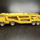 Tonka Gas Turbine Car Carrier Hauler Truck 60s Vintage Yellow Pressed Steel
