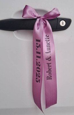 Autoschleifen Hochzeit Autoschmuck Hochzeit Deko Auto bedrucktes personalisierte