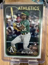 Topps 2024 Series 2 Lawrence Butler #676 Oakland Athletics RC Base Set Card