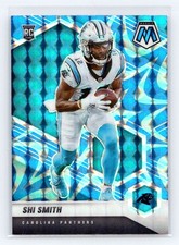 2021 Panini Mosaic #391 Shi Smith Reactive Blue Rookie Carolina Panthers